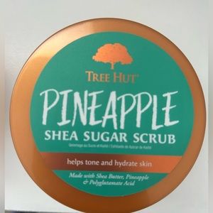 Tree hut 🌴shea sugar body scrub (🍉 & 🍍scents). Also shea butter 🍉